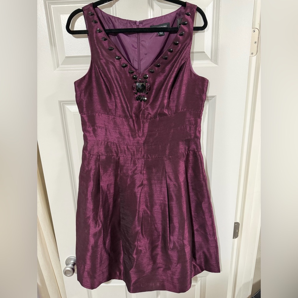 NWOT Purple Cocktail Dress Size 14